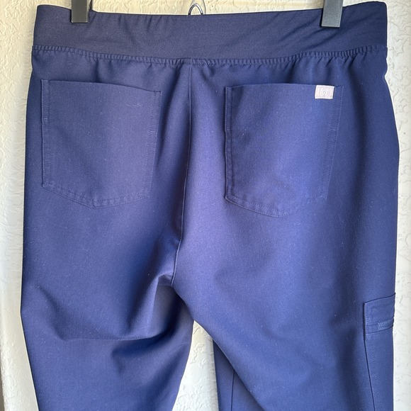 FIGS Zamora Womens Medium Petite Scrub Pants Navy Blue Jogger W18SW2005P - Picture 6 of 11